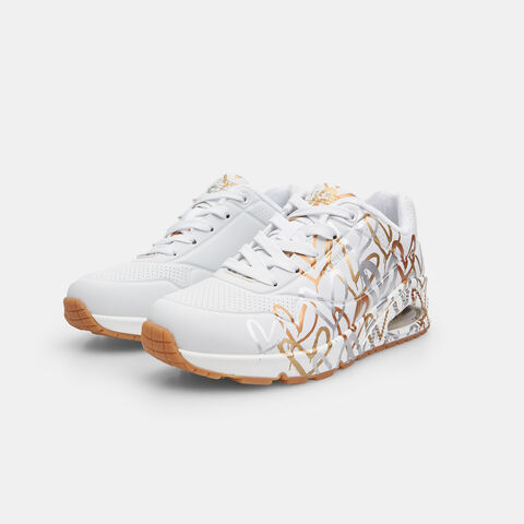 Sneakers de mujer Skechers x JGoldcrown: Uno - Metallic Love, Multicolor Sneakers de mujer Skechers x JGoldcrown: Uno - Metallic Love, Multicolor